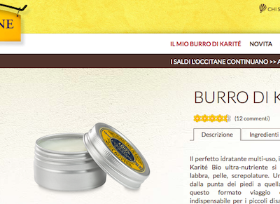 L' Occitane burro di karite bio