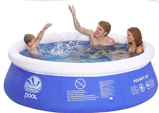 un tipo di piscina gonfiabile in pvc disponibile su giordanoshop.com