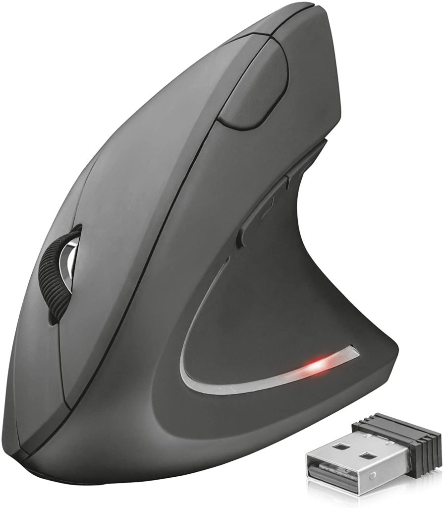 Mouse wireless ergonomico