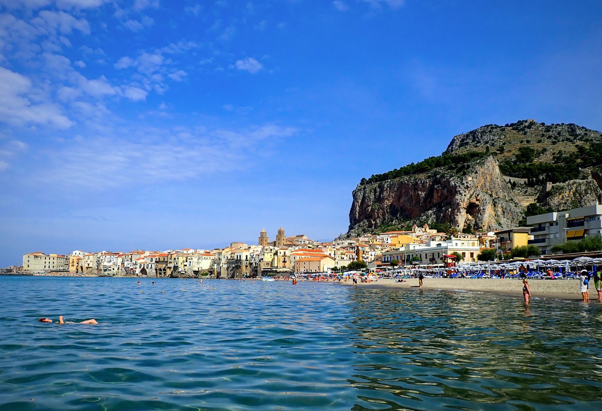 mare e spiaggia di cefalù